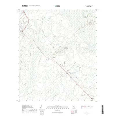 2020 Map of Jesup East, 2020 Print