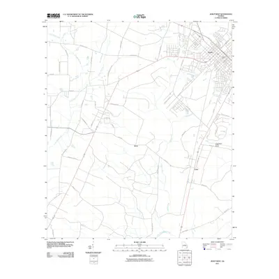 2011 Map of Jesup West, 2011 Print