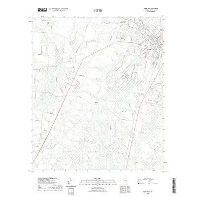 2020 Map of Jesup West, 2020 Print