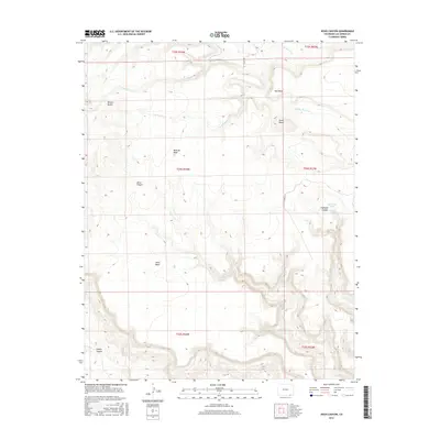 2016 Map of Jesus Canyon, 2016 Print