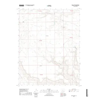 2019 Map of Jesus Canyon, 2019 Print