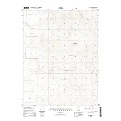 2014 Map of Jet Spring, 2014 Print