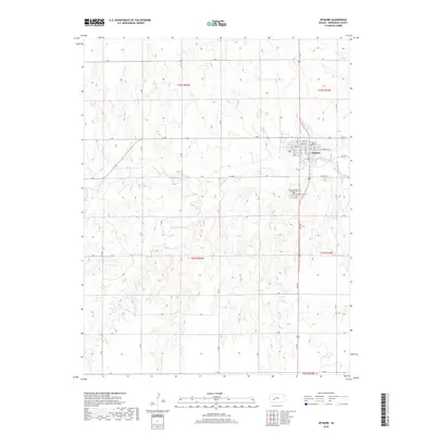 2018 Map of Jetmore, 2018 Print