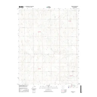 2015 Map of Jetmore NE, 2015 Print