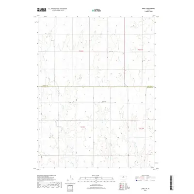 2018 Map of Jewell SW, 2018 Print