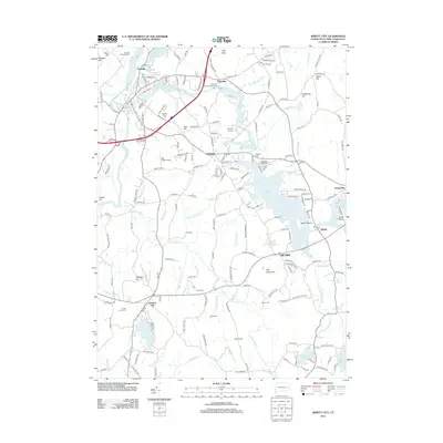 2012 Map of Jewett City, 2012 Print