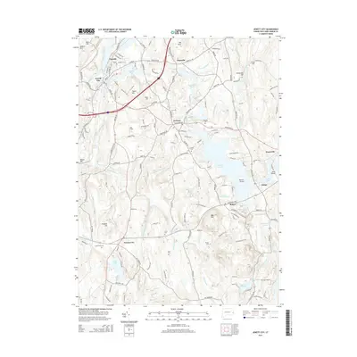 2015 Map of Jewett City, 2015 Print