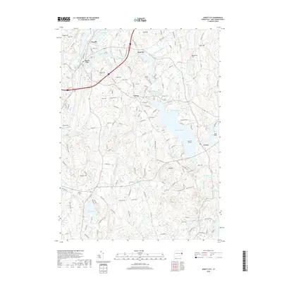 2018 Map of Jewett City, 2018 Print