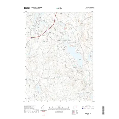2021 Map of Jewett City, 2021 Print