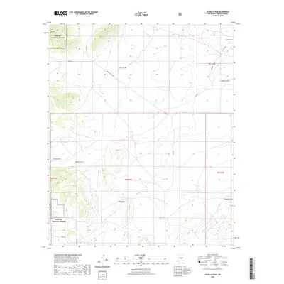 2020 Map of Jicarilla Peak, 2020 Print