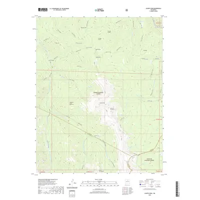 2020 Map of Jicarita Peak, 2020 Print