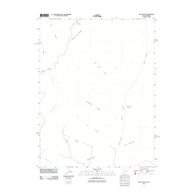 2011 Map of Jim Canyon, 2011 Print