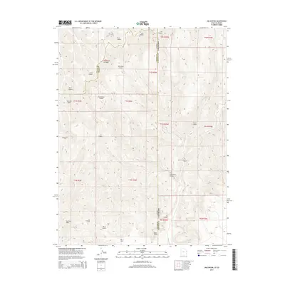 2014 Map of Jim Canyon, 2014 Print