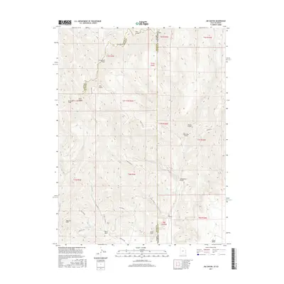 2017 Map of Jim Canyon, 2017 Print