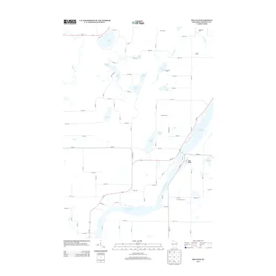 2013 Map of Jim Falls, 2013 Print