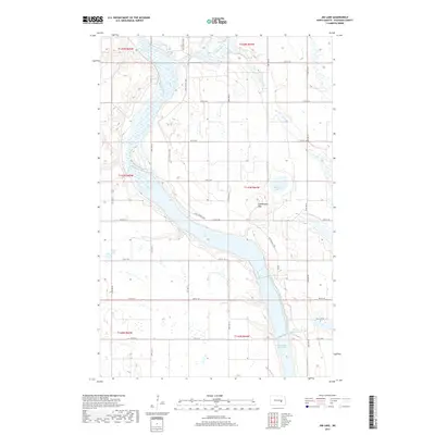 2017 Map of Jim Lake, 2017 Print