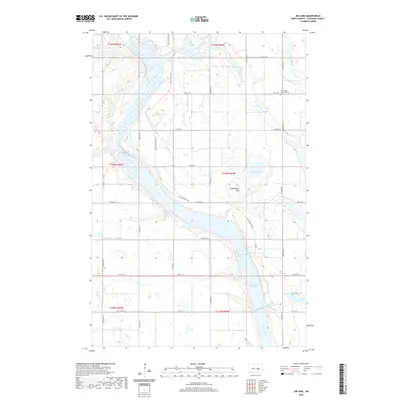 2020 Map of Jim Lake, 2020 Print