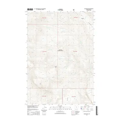 2015 Map of Jim Mountain, 2015 Print