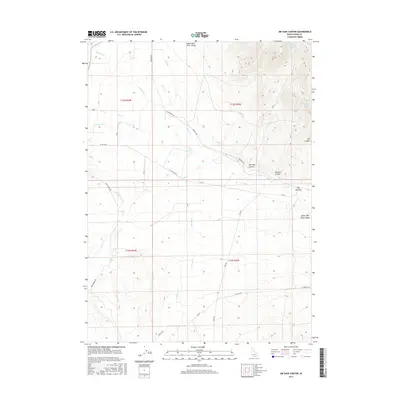 2017 Map of Jim Sage Canyon, 2017 Print