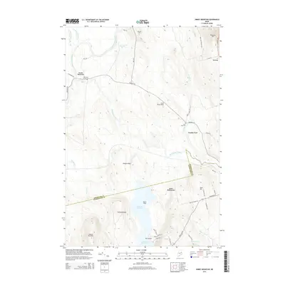 2014 Map of Jimmey Mountain, 2014 Print