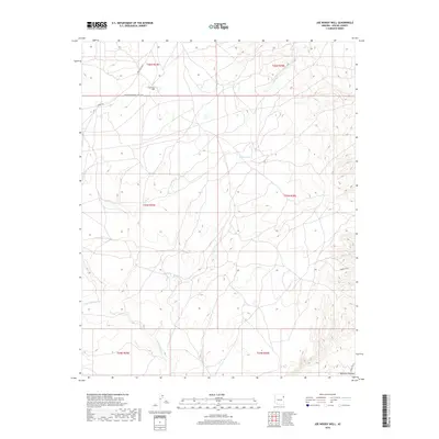 2018 Map of Joe Woody Well, 2018 Print
