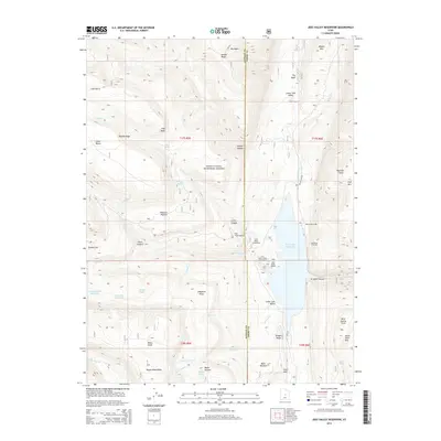 2014 Map of Joes Valley Reservoir, 2014 Print