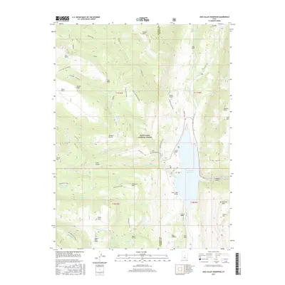2017 Map of Joes Valley Reservoir, 2017 Print
