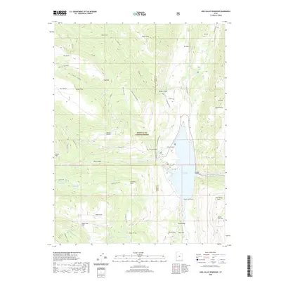 2020 Map of Joes Valley Reservoir, 2020 Print