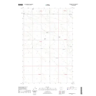 2020 Map of Johannson Coulee, 2020 Print