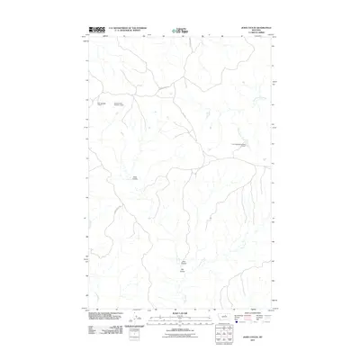 2011 Map of John Coulee, 2011 Print