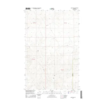 2017 Map of John Coulee, 2017 Print