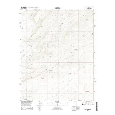 2014 Map of John Daw Mesa, 2014 Print