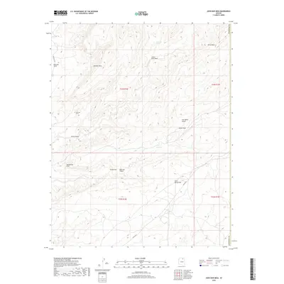 2018 Map of John Daw Mesa, 2018 Print