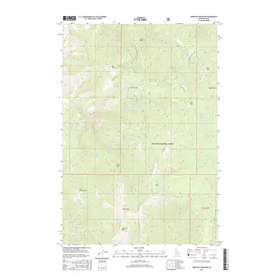 2017 Map of John Day Mountain, 2017 Print