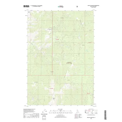 2020 Map of John Day Mountain, 2020 Print