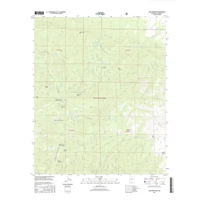 2017 Map of John Kerr Peak, 2017 Print