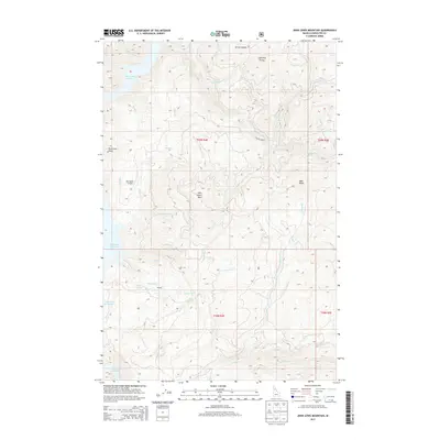 2013 Map of John Lewis Mountain, 2013 Print