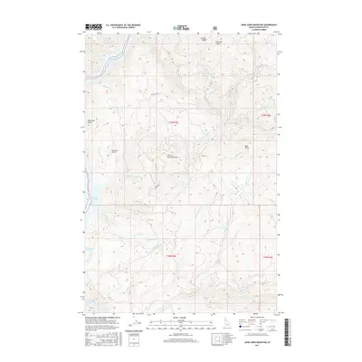 2017 Map of John Lewis Mountain, 2017 Print
