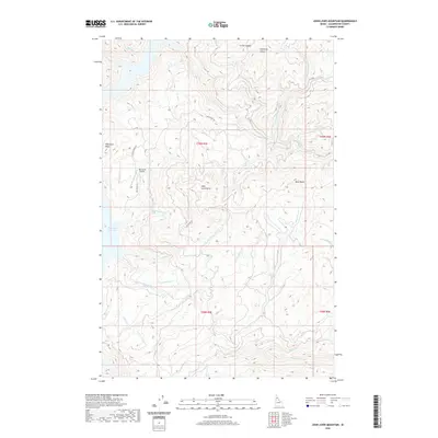 2020 Map of John Lewis Mountain, 2020 Print