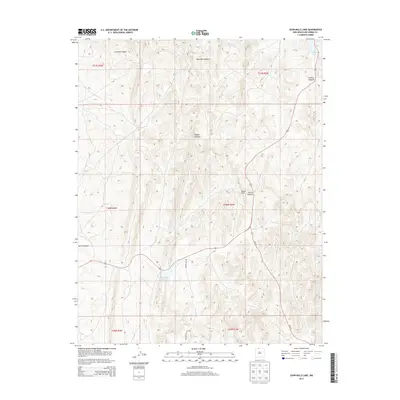 2013 Map of John Mills Lake, 2013 Print