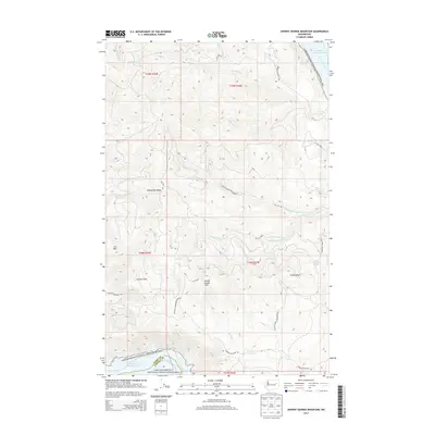 2013 Map of Johnny George Mountain, 2013 Print