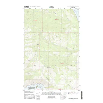 2017 Map of Johnny George Mountain, 2017 Print