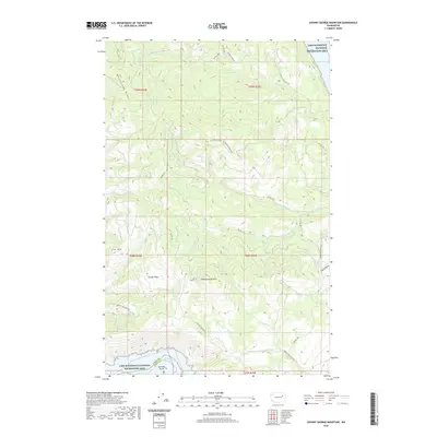 2020 Map of Johnny George Mountain, 2020 Print