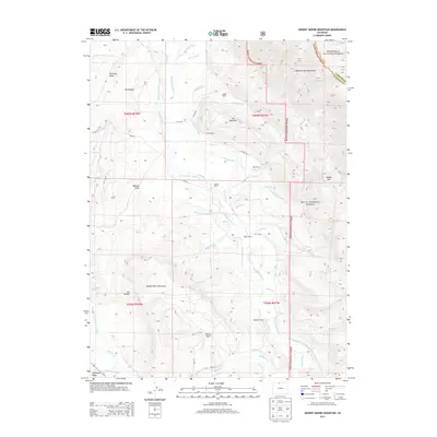 2013 Map of Johnny Moore Mountain, 2013 Print