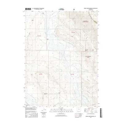 2016 Map of Johnny Moore Mountain, 2016 Print
