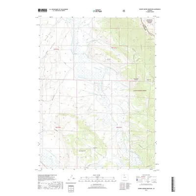 2019 Map of Johnny Moore Mountain, 2019 Print