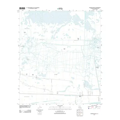 2012 Map of Johnson Bayou, 2012 Print