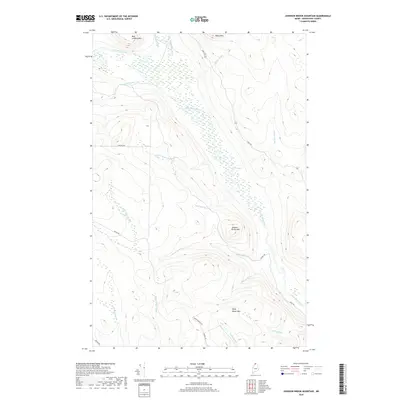 2018 Map of Johnson Brook Mountain, 2018 Print
