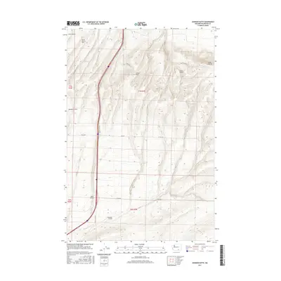 2017 Map of Johnson Butte, 2017 Print