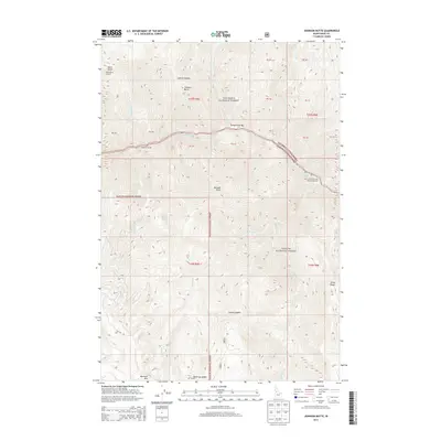 2013 Map of Johnson Butte, 2013 Print